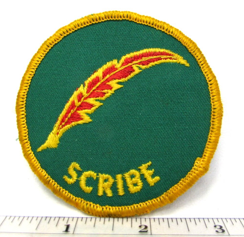 Vintage scribe patch feather - vintage,