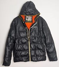 Iguana Black Lightweight Puffer Jacket with Hood in Size L - Excellent Condition