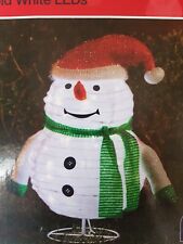 Light Up Snowman Pop Up Outdoor Indoor LED Christmas Decoration Mains Operated