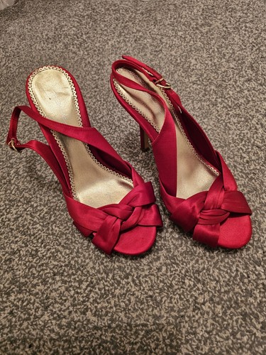 Dolcis red satin - red, high