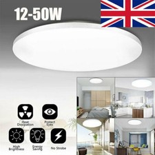 12W-50W Round LED Ceiling Light Panel Down Lights Living Room Bathroom Wall Lamp