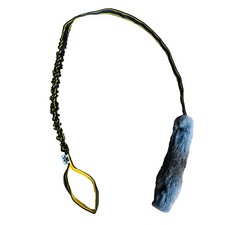 Paws Made Bunny EXTRA LONG BUNGEE Rabbit Fur Dog Tug Reward Agility Flyball Toy