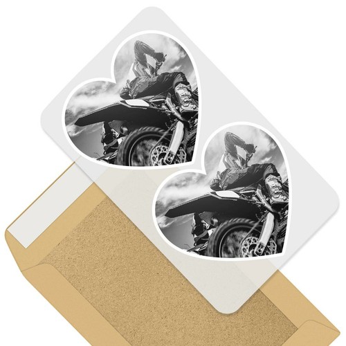 Heart stickers cm bw - 7.5,