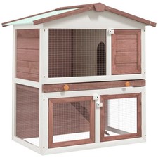 Outdoor Rabbit Hutch 3 Doors