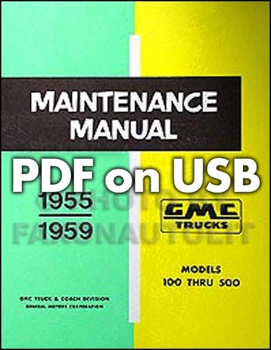 Gmc truck shop manual - on, usb