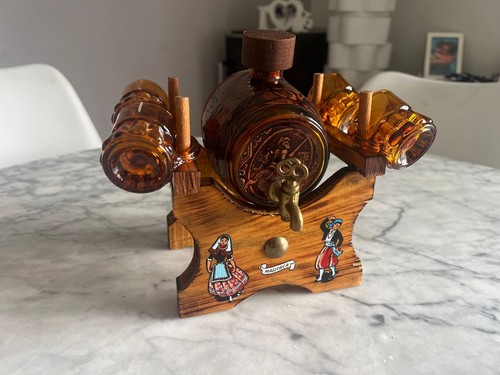 Vintage amber glass - vintage, barrel