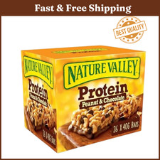 Nature Valley Protein Peanut & Chocolate Gluten Free Cereal Bars 40 g Pack of 26