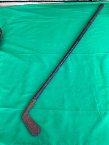 Antique hickory golf putter - antique,