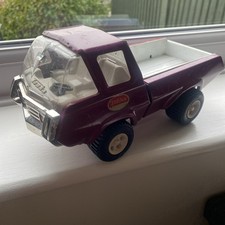 Vintage Mauve Tonka toy truck  1970s metal with plastic.