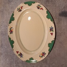 1930’s Booths Silicon China Platter.  28.5 X 37.5cm  Floral Pattern