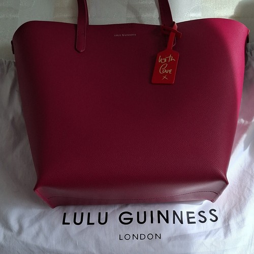 Lulu guinness pink - lulu, pebbled