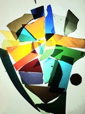 Stained Glass Offcuts 750 gm for mosaic, copper foil, jewellery.