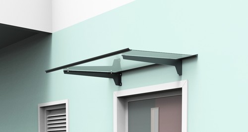 Schartec aluminium door - aluminium, canopy