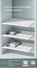 White expandable shelf divider - shelf,