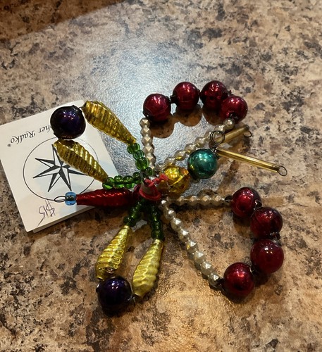Christopher radko beaded glass - radko,