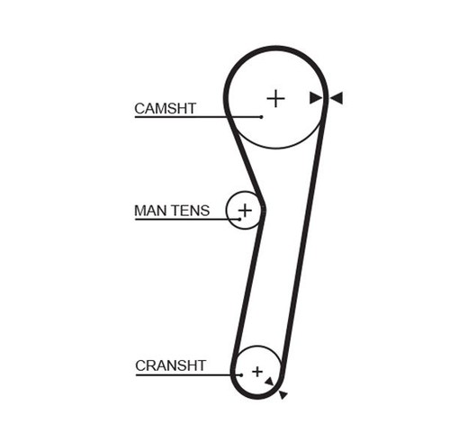 Timing belt 867mm length - timing,