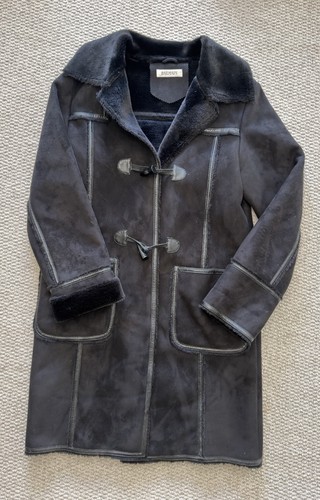 Balmain black faux shearling - balmain,