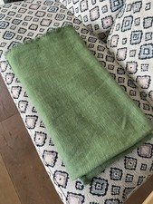 Anthropologie Luxe linen Blend Curtain x 2 - Guacamole - 127cm x 274cm Ex Con