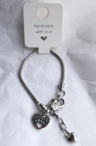 Best friend heart charm - friend,