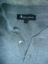 Aquascutum polo jumper grey