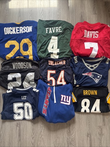 Lot nfl football jerseys - of, 10