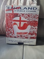 Retro 90s Inflatable Chair England Seat 100x100x70cm  New  Vintage