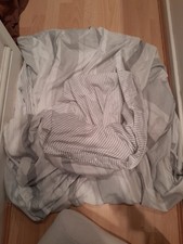 Duvet Cover King Size 86" X86 Approx  Grey White Reversible Matalan Polyester