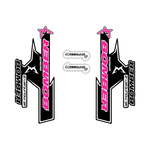 Star sam fork stickers - star,