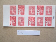 French postage stamps carnet - french,