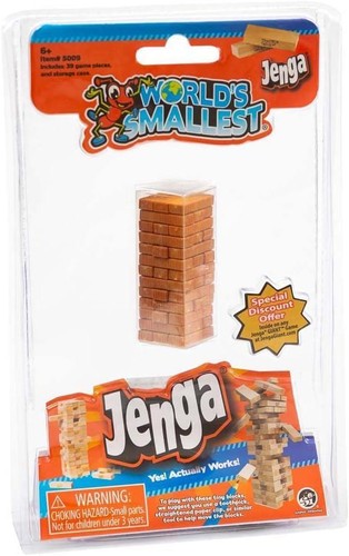 Worlds smallest jenga game - worlds,