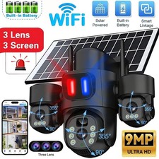 9MP 3 Lens Wireless Solar