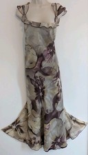 💜 ROMAN ORIGINALS SIZE 22 Beautiful Ladies Long Patterned Dress Ref B 