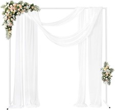 Balloon Arch Backdrop White