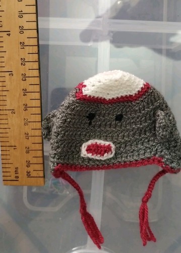 Crochet sock monkey hat for - sock,