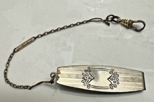 Pocket watch fob blank initial - watch,