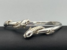 1978 * Scottish SILVER Torque BANGLE SEA SERPENT Scotia Manufacturing Jewellers