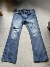 Diesel Zathan 008AT Bootcut Men’s Ripped Distressed Jeans W34 L32 (D3839)