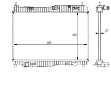 Radiator NRF Fits Ford Fiesta