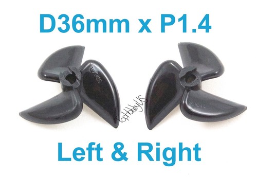 Pair d36mm blades - d36mm, left