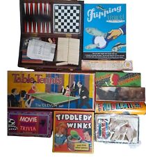 Joblot of 10 Games Dominos Draughts Table Tennis Flipping Fish Fiddlesticks