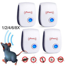 Ultrasonic Pest Control Repeller Mouse Mice Plug In Scarer Insect Rat Spider UK