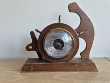 Weathermaster Anchor Wooden Vintage Barometer Antique 
