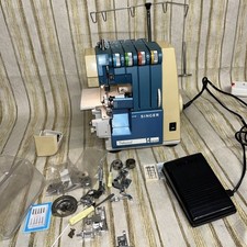 VINTAGE SINGER PROFESSIONAL 14U14B OVERLOCKER SPARES REPAIRS WORKING AS IN VIDEO