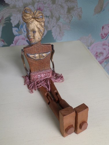 Antique wooden flapper jigger - antique,