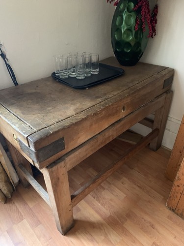 Vintage butchers block - butchers,