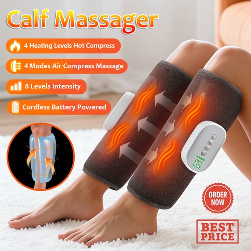 Leg massager heated air - heated,