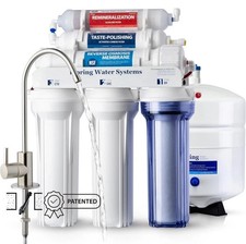 RCC7AK 6 Stage Reverse Osmosis Water System Under Sink with Alkaline Remineraliz