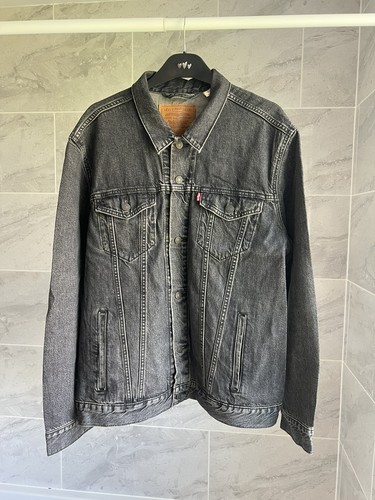 Levis mens denim trucker - denim,