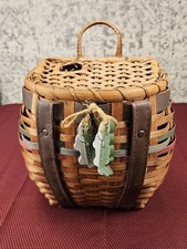 Vintage Wicker Rattan Fishing