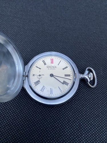 Vintage pocket watch - vintage, sekonda